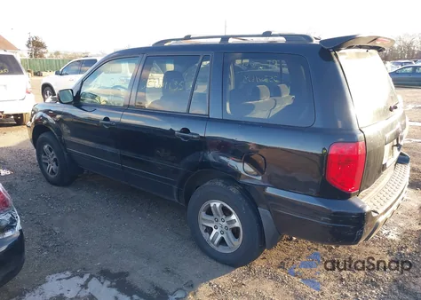 2003 Honda Pilot Ex из США, поврежденный, VIN 2HKYF18423H533862